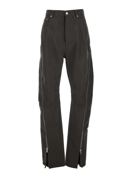 Pantaloni Rick Owens maro din bumbac
