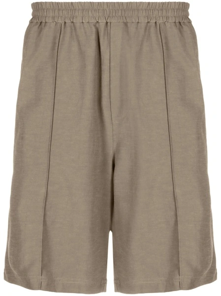 Pantaloni scurti HELMUT LANG verzi din bumbac si in