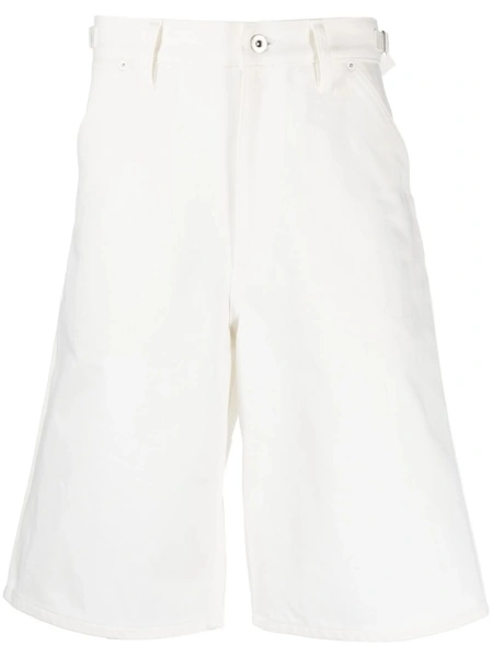 Pantaloni scurti Jil Sander albi