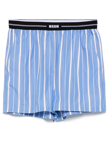 Pantaloni scurti MSGM albastri din bumbac