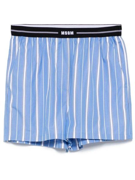 Pantaloni scurti MSGM albastri din bumbac