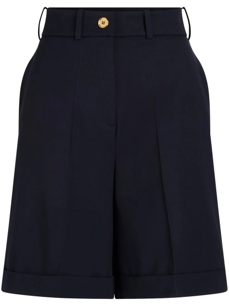 Pantaloni scurti Patou negri din lana