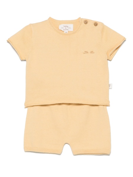 Pantaloni scurti TEDDY & MINOU galbeni