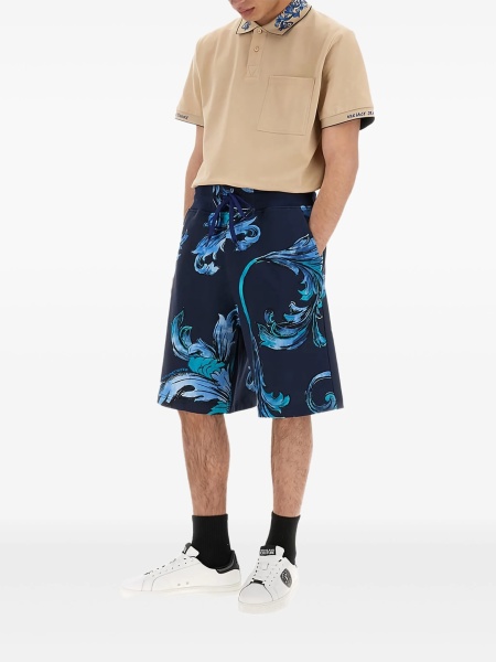 Pantaloni scurti Versace Jeans Couture albastri