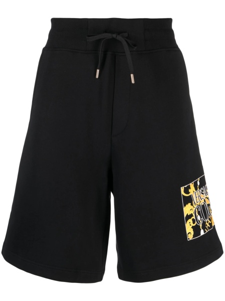 Pantaloni scurti Versace Jeans Couture negri