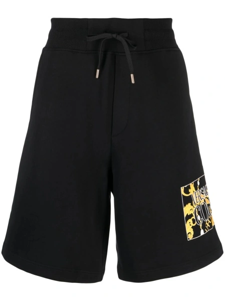 Pantaloni scurti Versace Jeans Couture negri