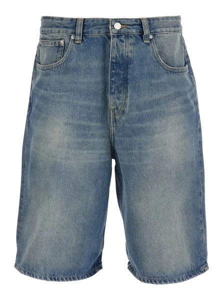 Pantaloni scurti Won Hundred albastri din denim