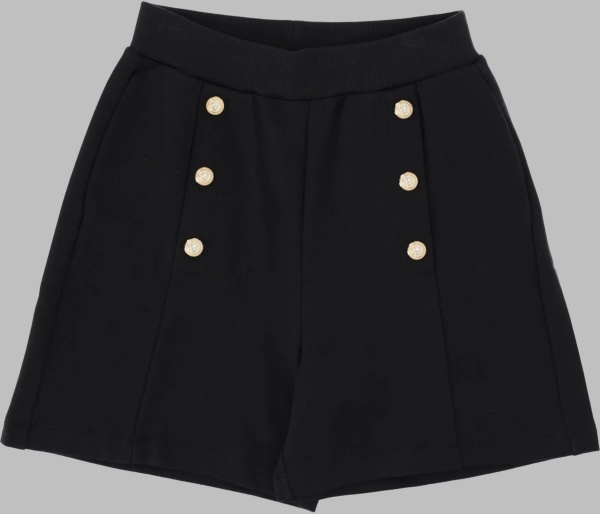 Pantaloni Short Con Bottoni