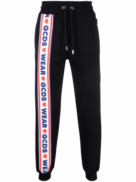Pantaloni slim fit GCDS negri