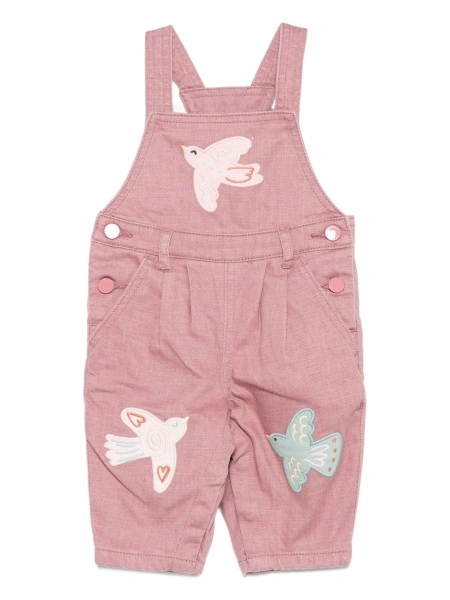 Pantaloni Stella McCartney roz din elastan si bumbac