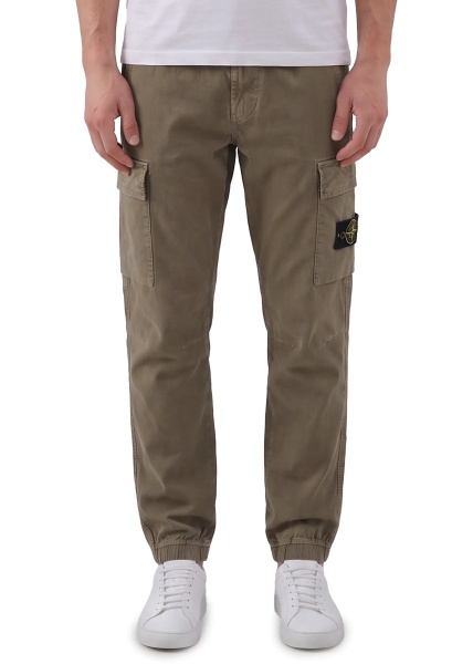 Pantaloni Stretch Aged-Effect Pants