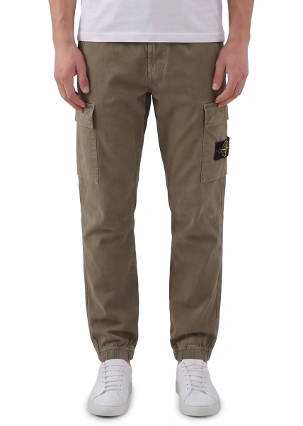 Pantaloni Stretch Aged-Effect Pants