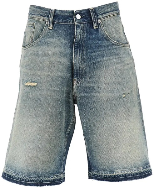 Pantaloni Super Wide denim bermuda shorts