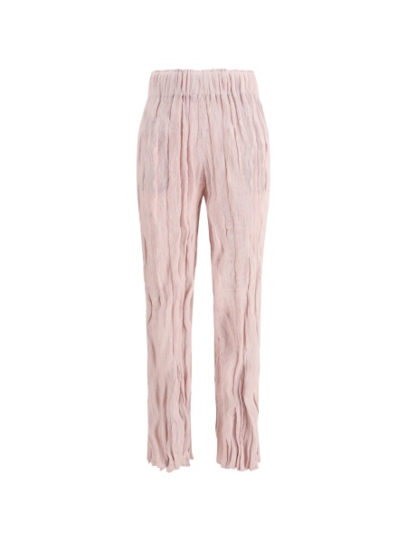 Pantaloni talie inalta GONGDID DESIGN roz