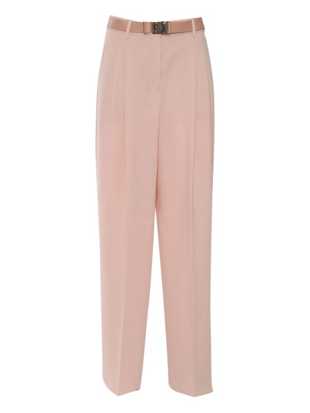 Pantaloni talie inalta MaxMara Studio roz