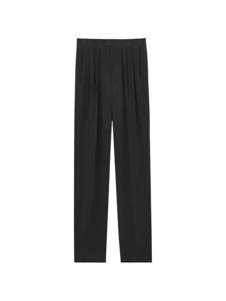 Pantaloni talie inalta Saint Laurent negri
