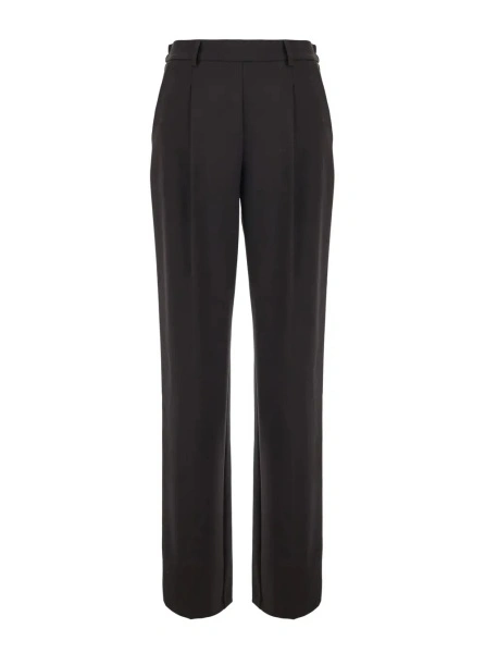 Pantaloni TWINSET maro din vascoza
