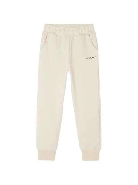 Pantaloni Versace neutri din bumbac