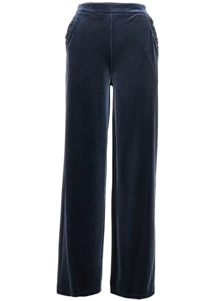 Pantaloni Wide leg chenille pants
