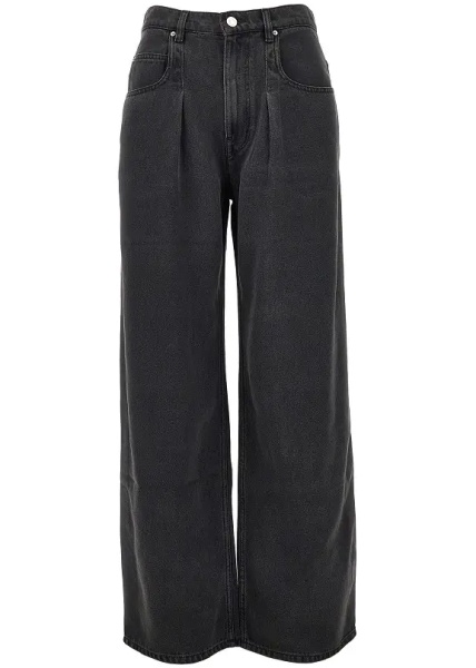 Pantaloni Wide-leg denim pants