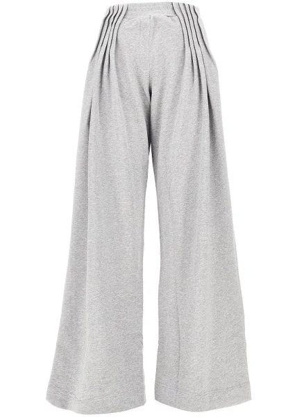 Pantaloni Wide-leg pleated sweatpants