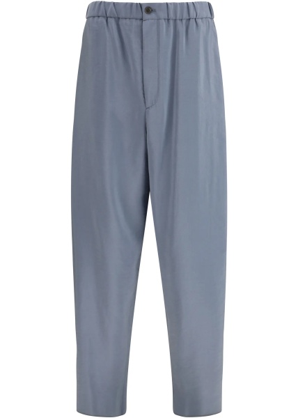 Pantaloni Wide-leg silk blend Pants