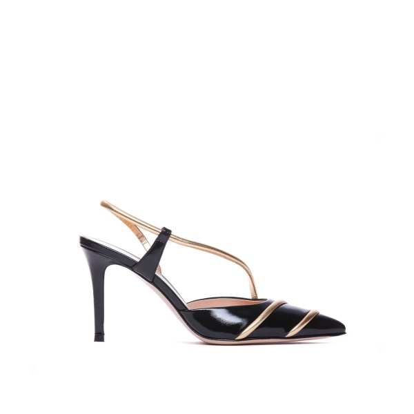 Pantofi Gianvito Rossi Leather Slingback Pumps