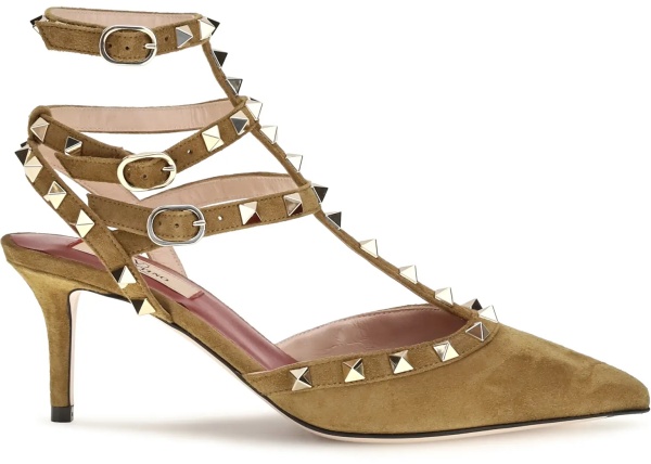 Pantofi Rockstud suede Pumps