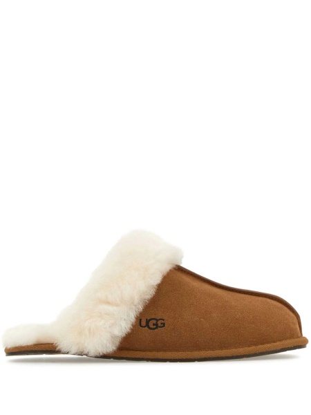 Papuci UGG maro din piele