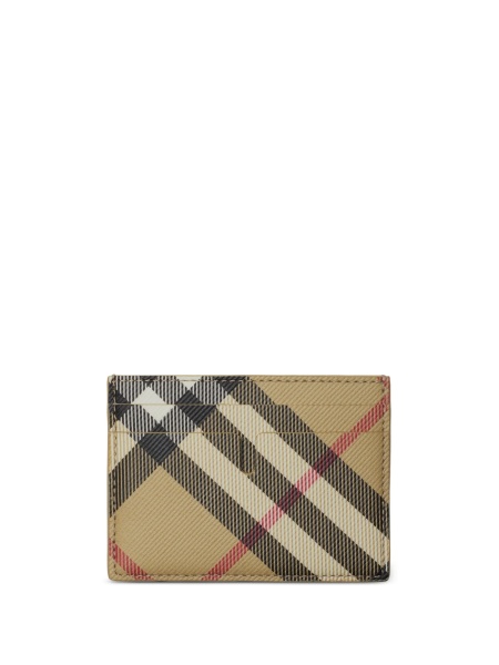 Portofel Burberry neutru din poliuretan si polyester