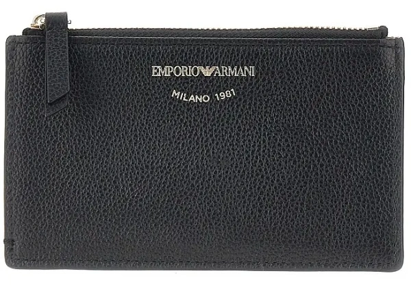 Portofel Emporio Armani negru din piele