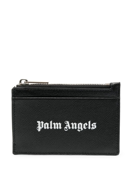 Portofel Palm Angels negru din piele