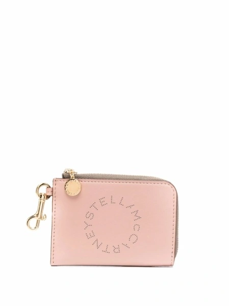 Portofel Stella McCartney roz din poliuretan