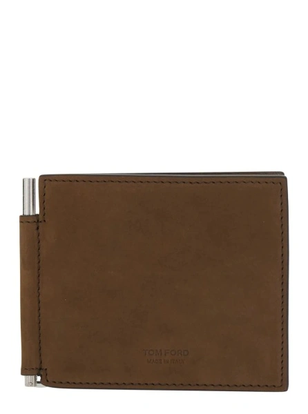 Portofel Tom Ford maro din piele