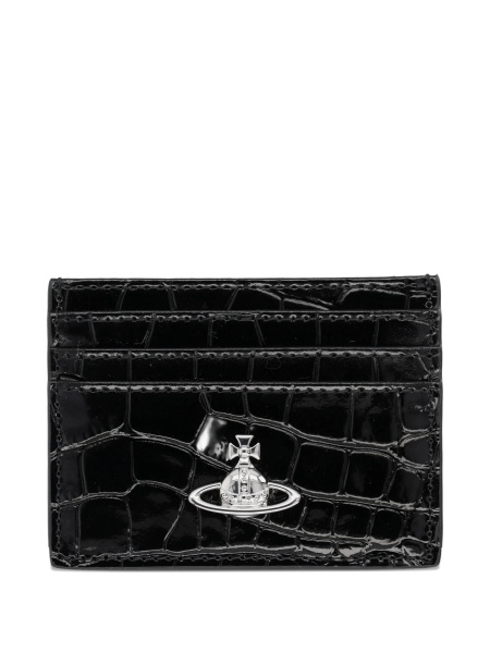 Portofel Vivienne Westwood negru din piele