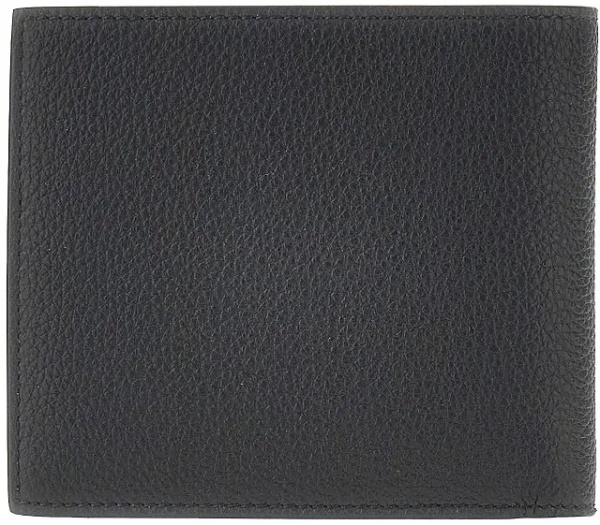 Portofele Grained leather bi-fold wallet