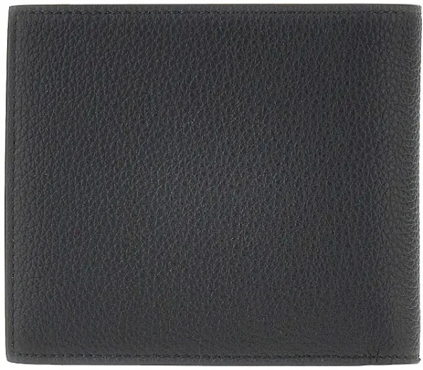 Portofele Grained leather bi-fold wallet
