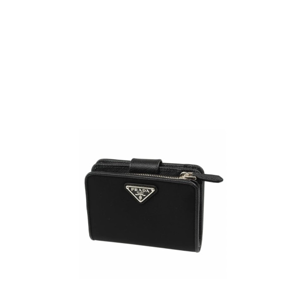 Portofele Prada Nylon and Leather French Wallet