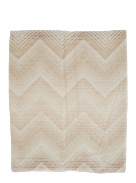 Prosoape 'MAREA' beige Towel with Zig Zag motif all-over in cotton home