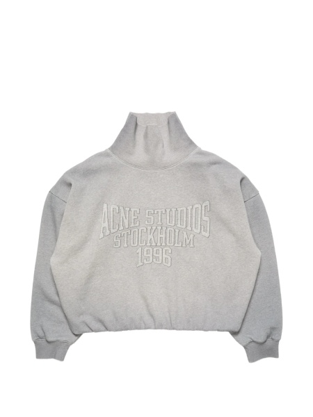 Pulover Acne Studios gri din bumbac organic