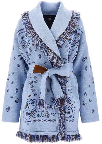 Pulover Bandana jacquard wool cardigan