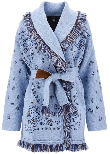 Pulover Bandana jacquard wool cardigan
