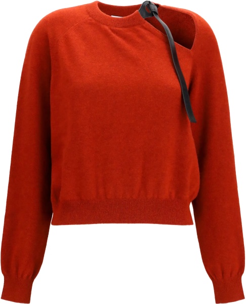 Pulover Crewneck Sweater with cut-out detail