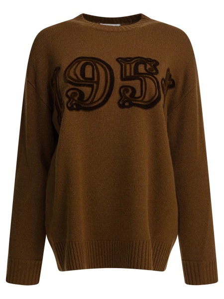 Pulover Embroidered crew neck sweater