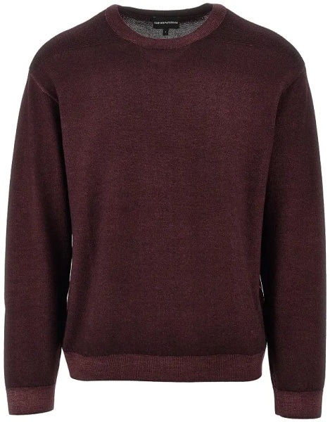 Pulover Garment dyed wool crewneck sweater