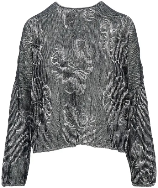 Pulover Jacquard cotton-blend sweater