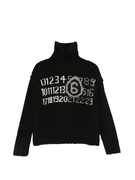 Pulover MM6 Maison Margiela negru
