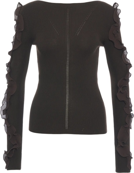 Pulover Sweater with ruffle details