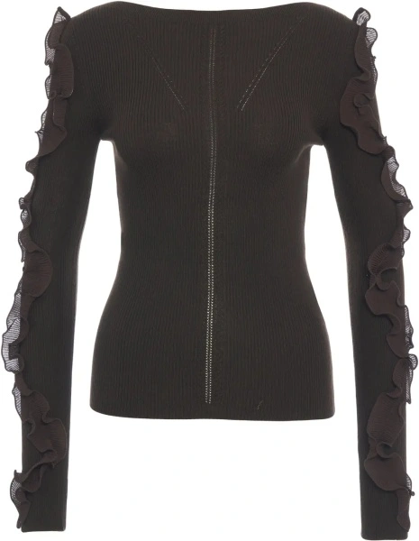Pulover Sweater with ruffle details