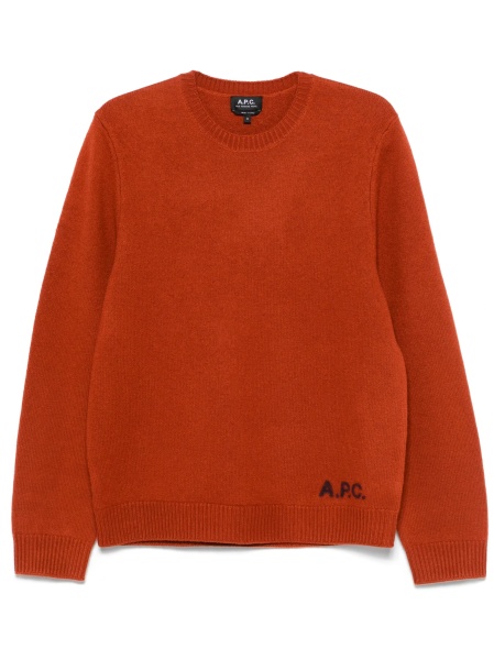 Pulover tricotat A.P.C. portocaliu